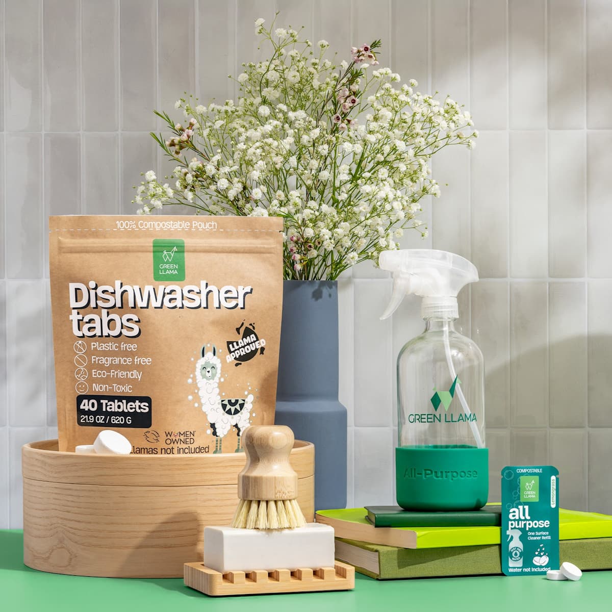 The Ultimate Home Kitchen Set Green Llama