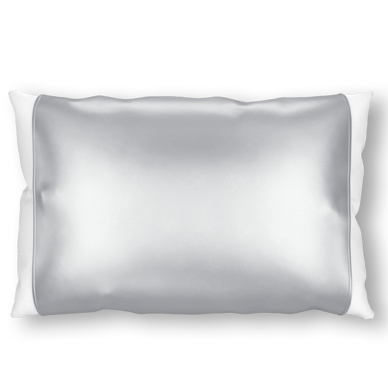Gray Silk Pillow Sleeve Silked LLC