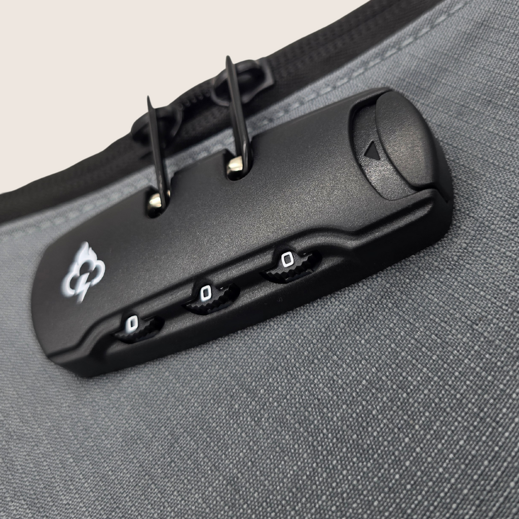 Essential Smell Proof Crossbody Bag - Fashionable, Discreet + Hidden Lock (FireBar Labs x PBAL) Safely Fashion Powered by FireBar Labs