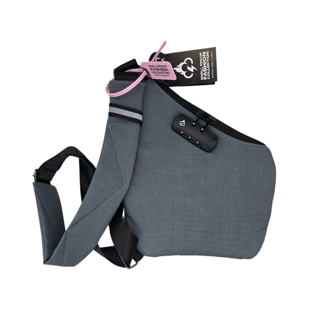 Essential Smell Proof Crossbody Bag - Fashionable, Discreet + Hidden Lock (FireBar Labs x PBAL) Safely Fashion Powered by FireBar Labs
