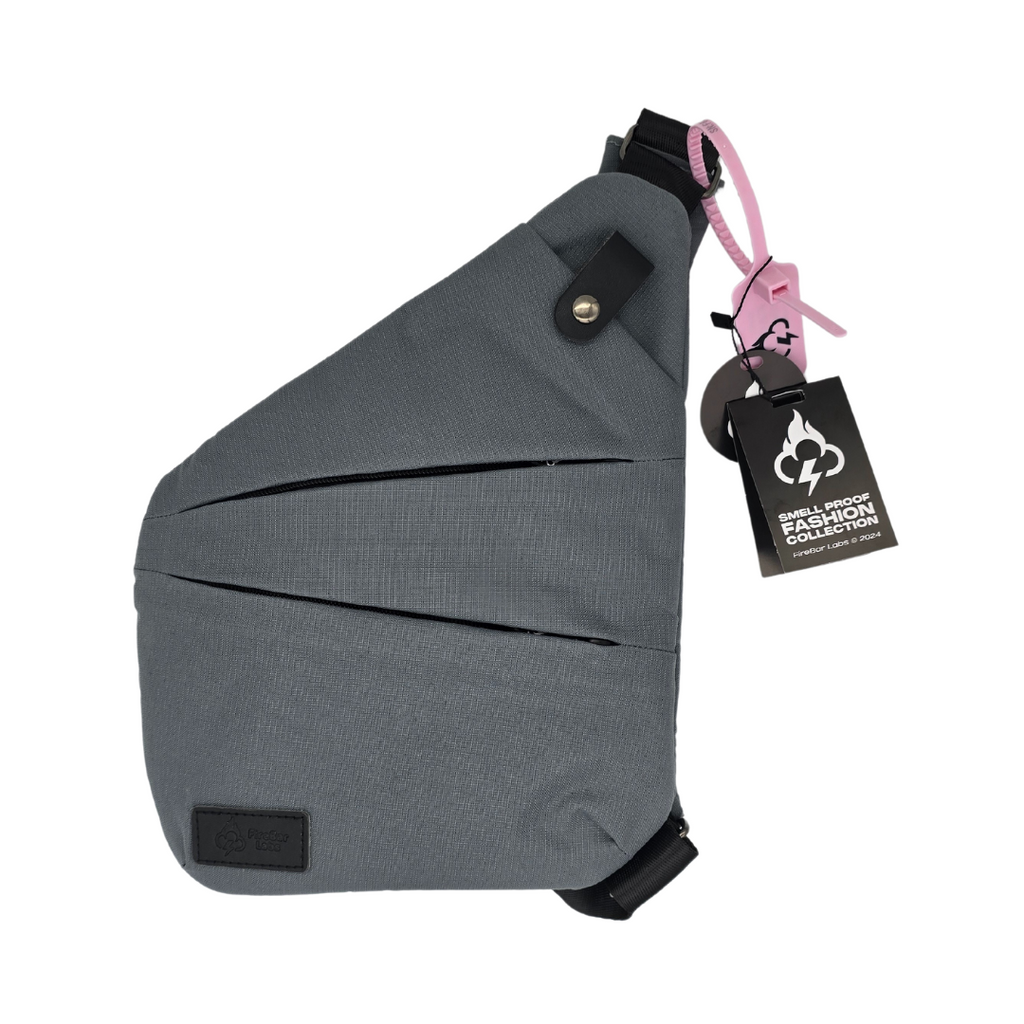 Essential Smell Proof Crossbody Bag - Fashionable, Discreet + Hidden Lock (FireBar Labs x PBAL) Safely Fashion Powered by FireBar Labs