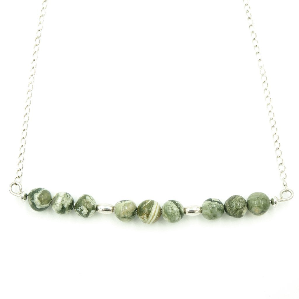 Rainforest Jasper ~ Necklace & Earrings Set Earth Song Jewelry