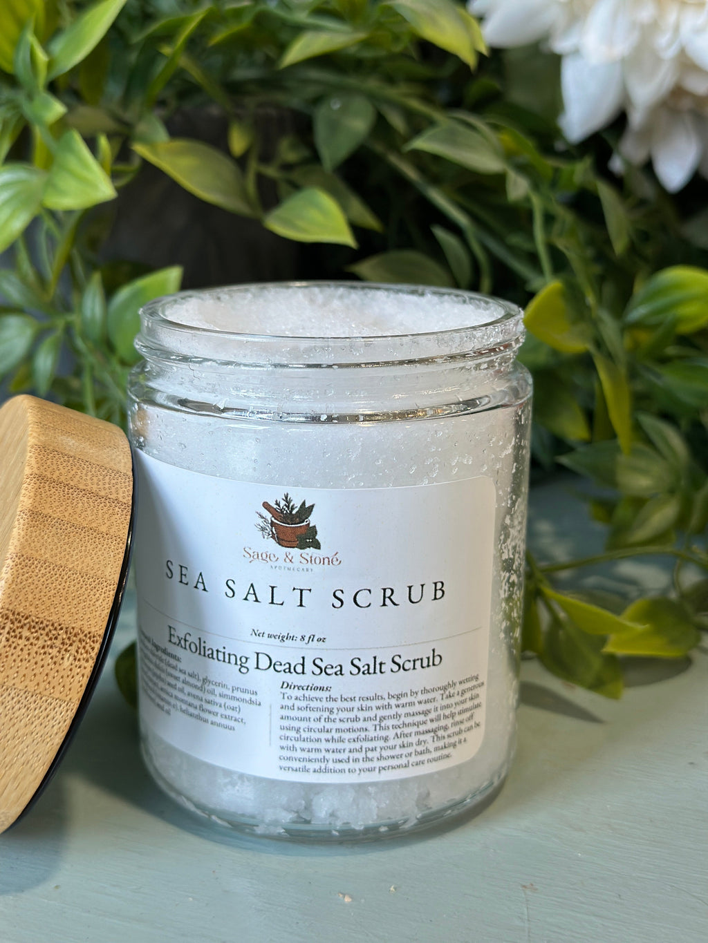 Exfoliating Dead Sea Salt Scrub Sage & Stone Apothecary