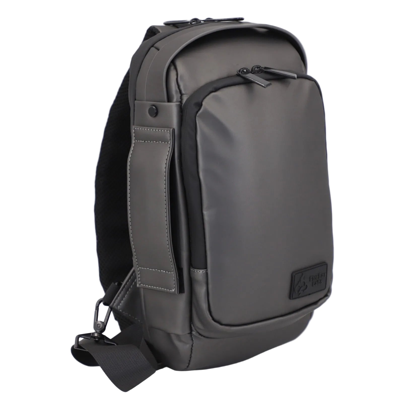 Executive Tech Smell Proof Crossbody w/USB-C Fast Charge Port + Hidden Lock (FireBar Labs x PBAL) Safely Fashion Powered by FireBar Labs