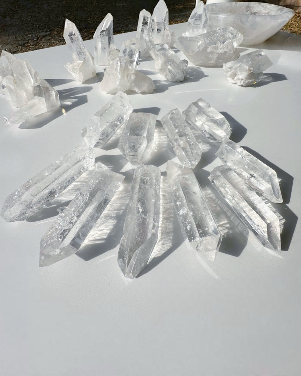 Arkansas Quartz Points - Super Clear Baltic Mermaid