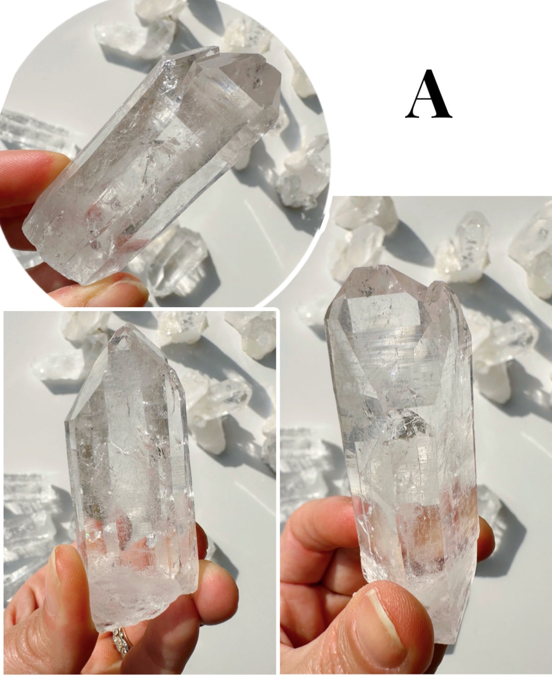 Arkansas Quartz Points - Super Clear Baltic Mermaid