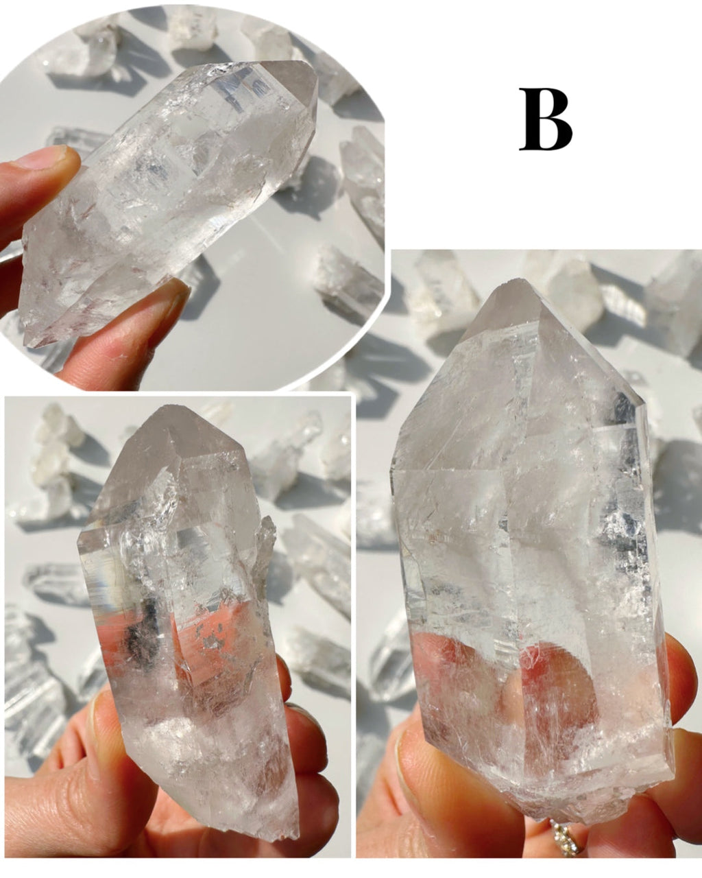 Arkansas Quartz Points - Super Clear Baltic Mermaid