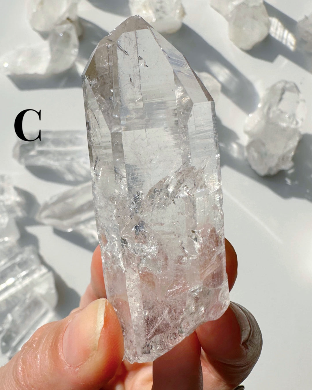 Arkansas Quartz Points - Super Clear Baltic Mermaid