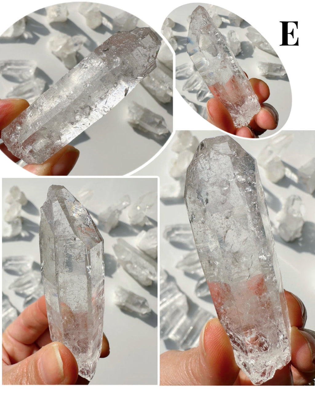 Arkansas Quartz Points - Super Clear Baltic Mermaid