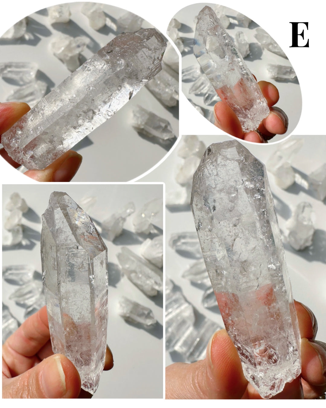 Arkansas Quartz Points - Super Clear Baltic Mermaid