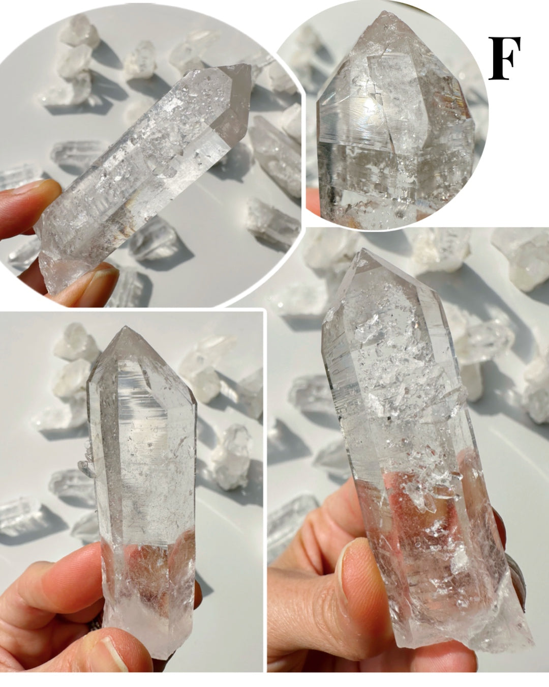 Arkansas Quartz Points - Super Clear Baltic Mermaid