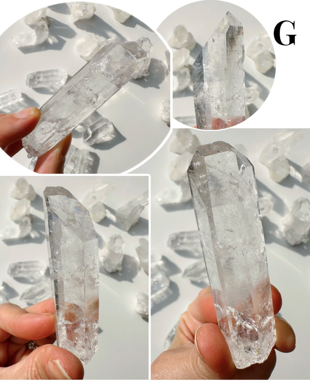 Arkansas Quartz Points - Super Clear Baltic Mermaid
