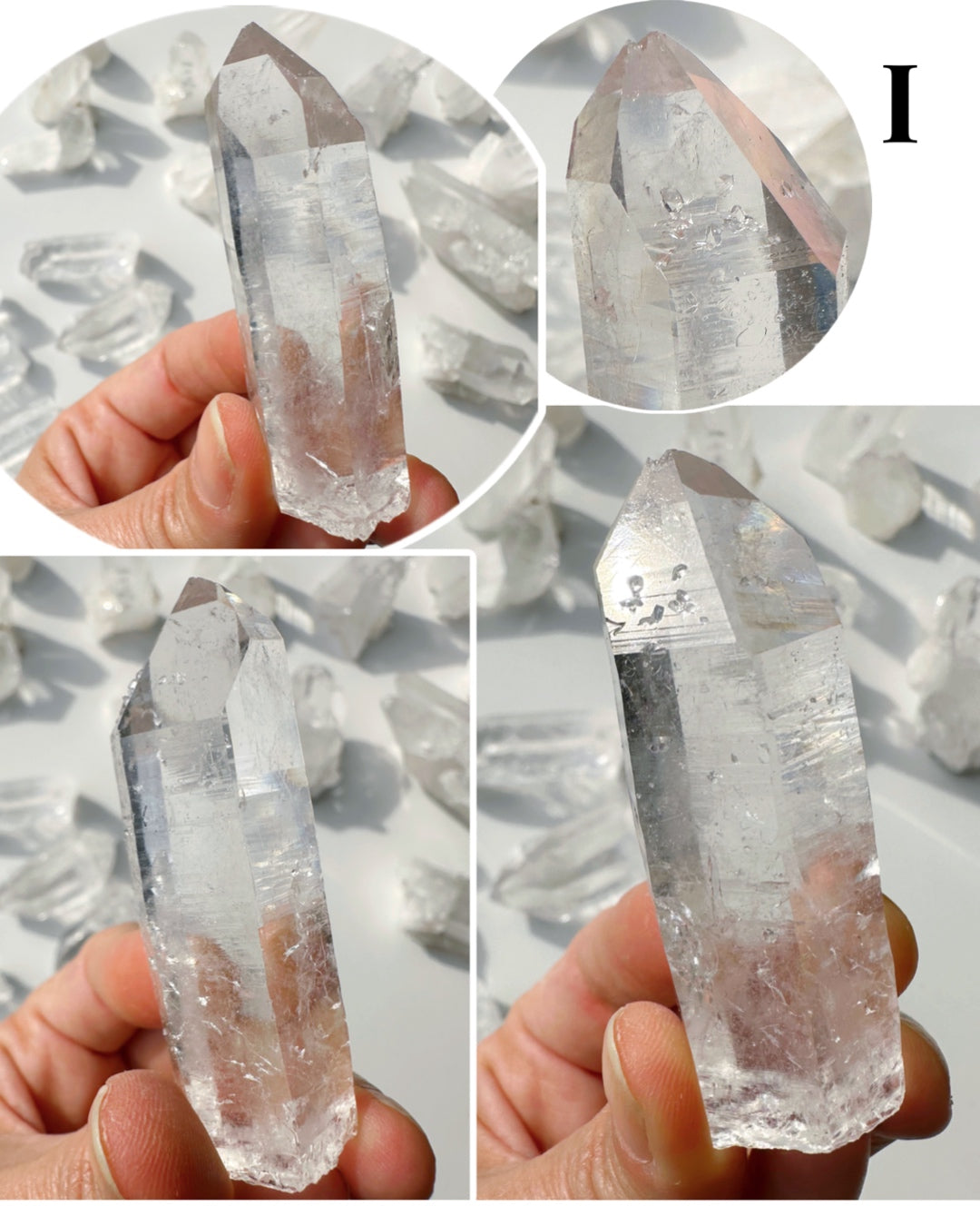 Arkansas Quartz Points - Super Clear Baltic Mermaid