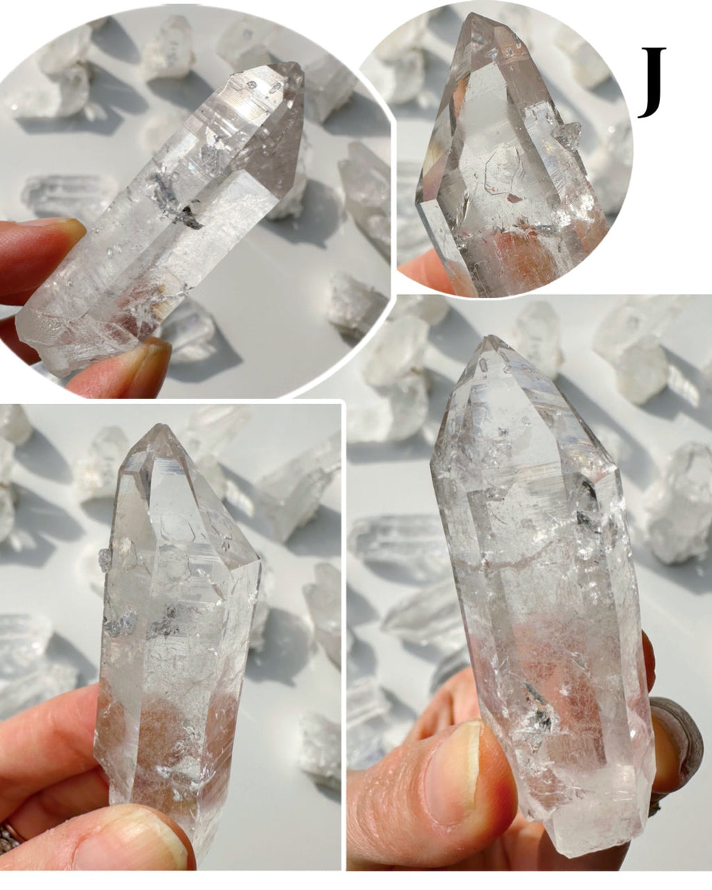 Arkansas Quartz Points - Super Clear Baltic Mermaid