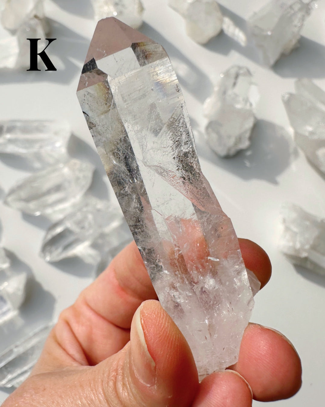 Arkansas Quartz Points - Super Clear Baltic Mermaid