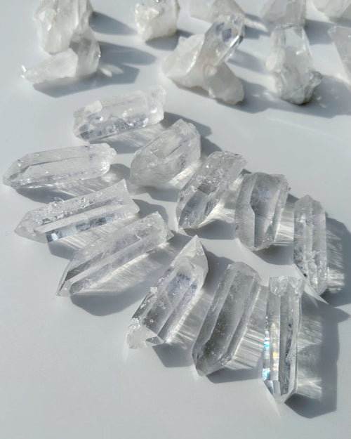 Arkansas Quartz Points - Super Clear Baltic Mermaid