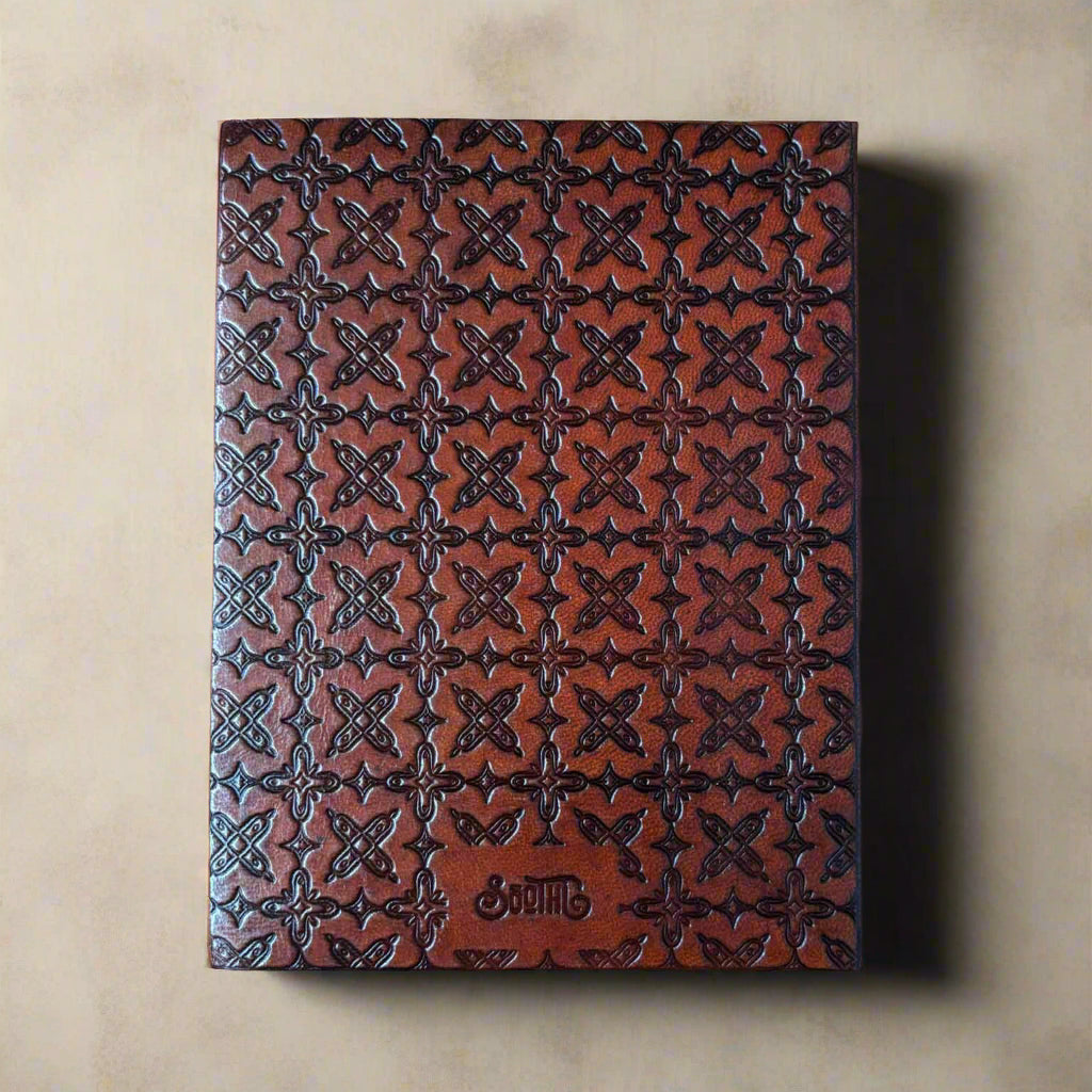 "Yesterday is Heavy, Put It Down" Leather Journal - Mindful Living & Healing Soothi