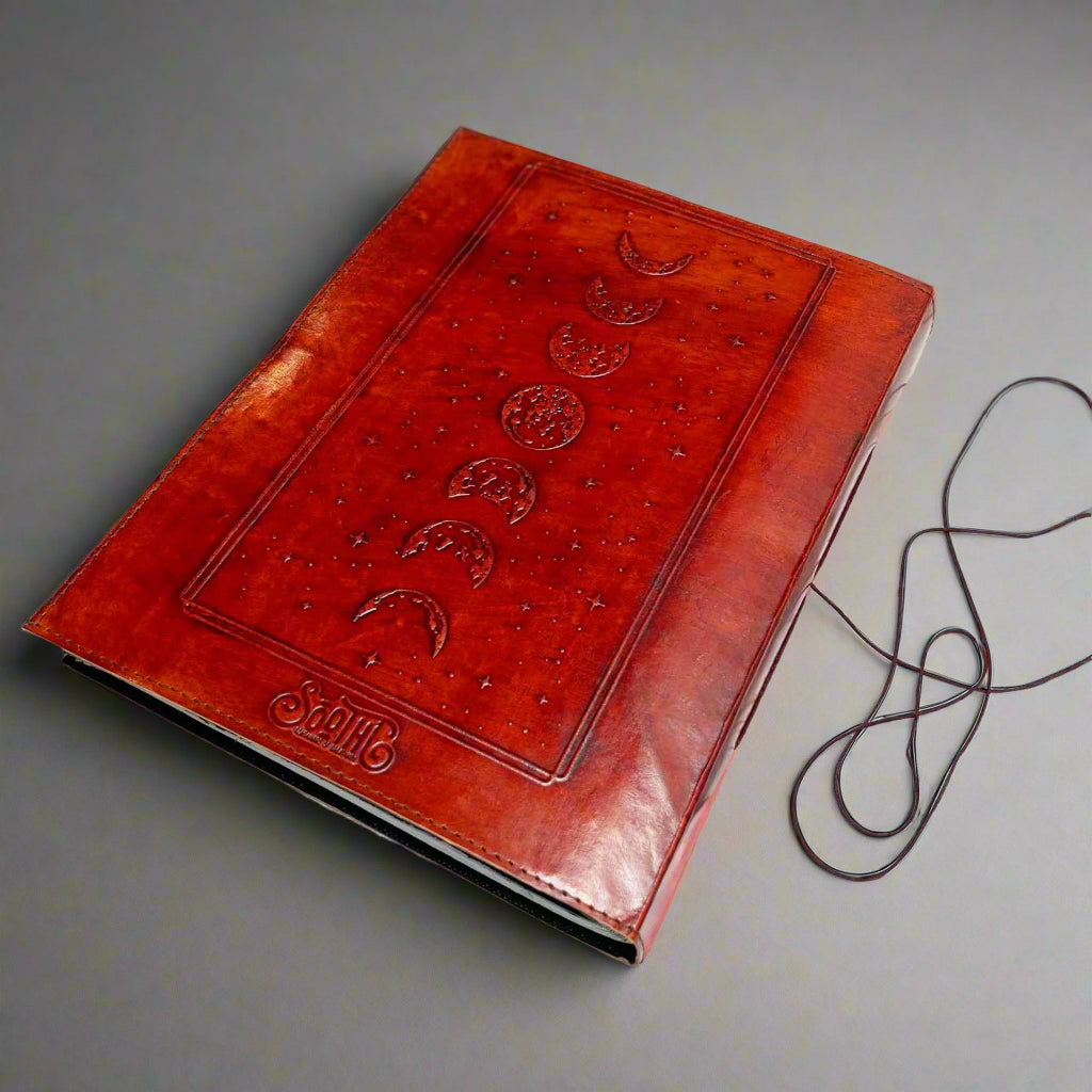 Mystic Tarot: 10x13 Leather Journal Soothi
