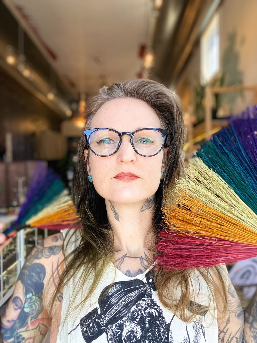 Specialty Mixed Color Altar Brooms - 6-7” Broomcorn Keven Craft Rituals