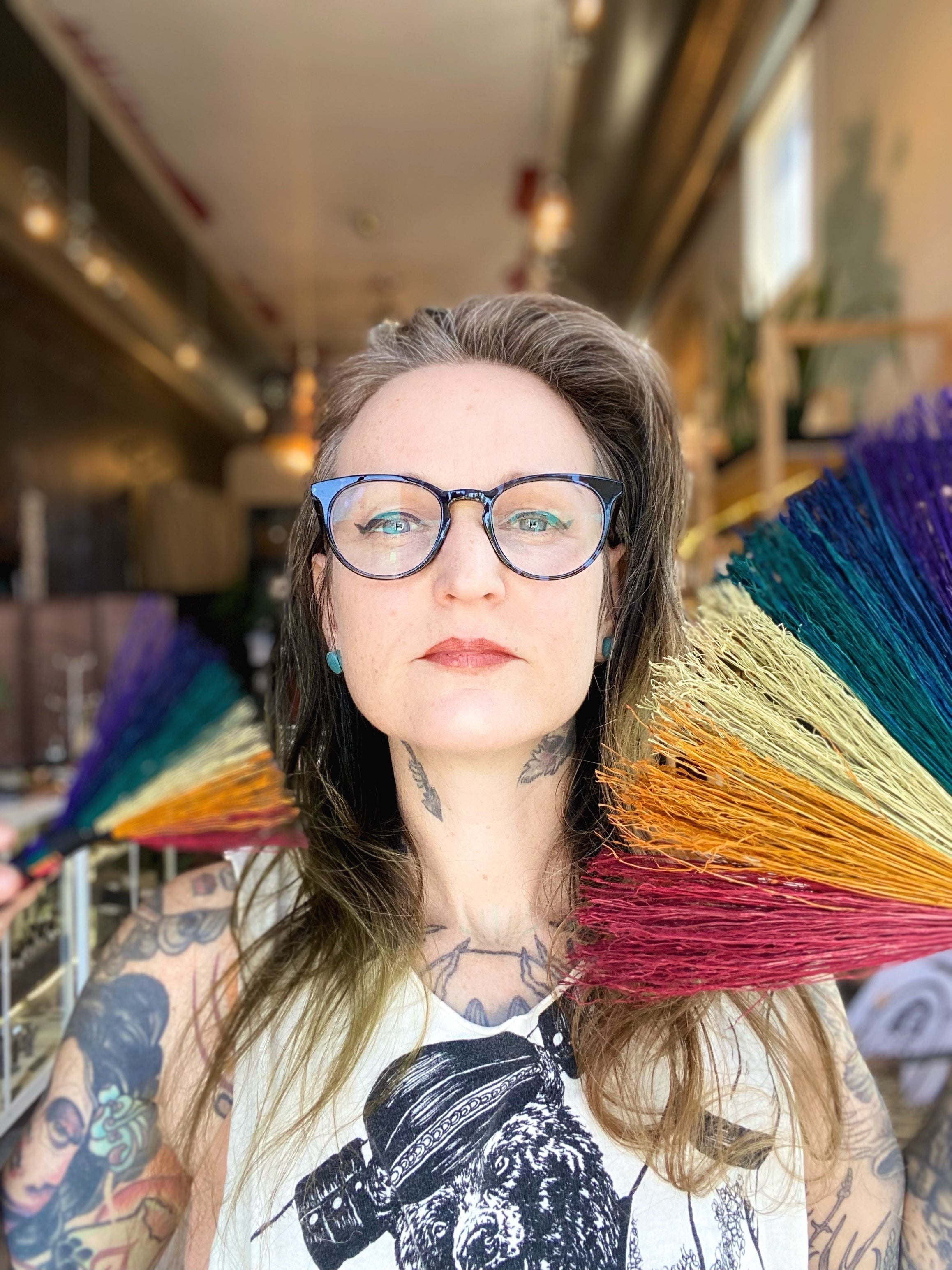 Specialty Mixed Color Altar Brooms - 6-7” Broomcorn Keven Craft Rituals