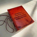 "Not All Storms" Leather Journal - For Resilience & New Beginnings Soothi