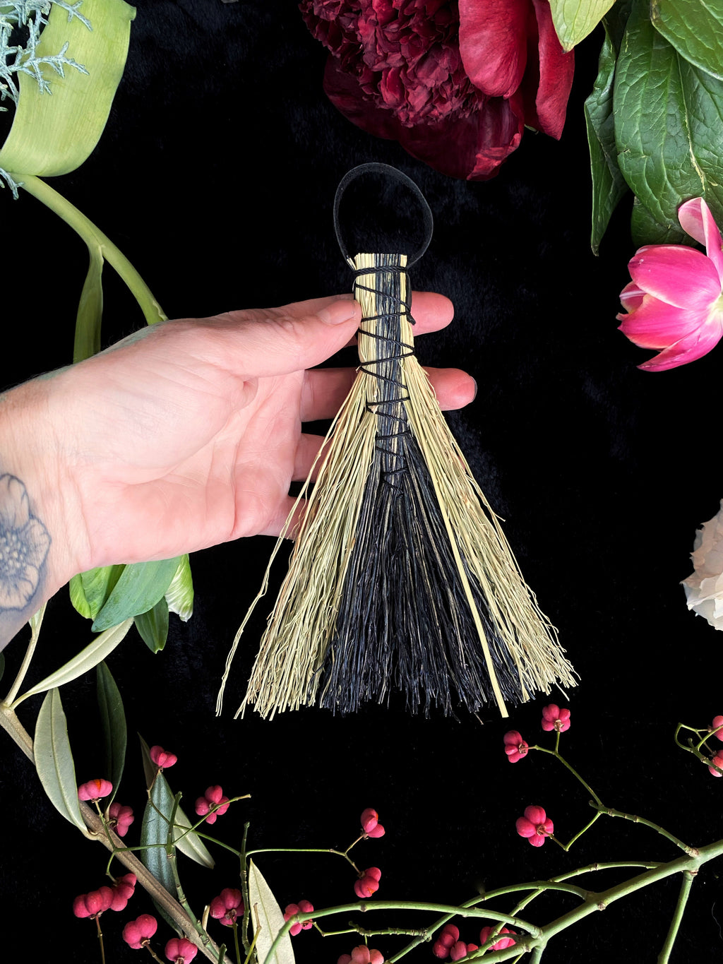 Specialty Mixed Color Altar Brooms - 6-7” Broomcorn Keven Craft Rituals