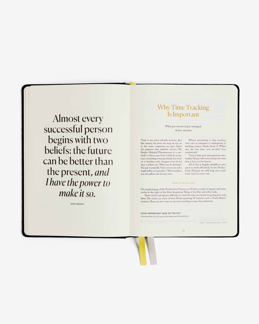 Productivity Planner - Black Intelligent Change