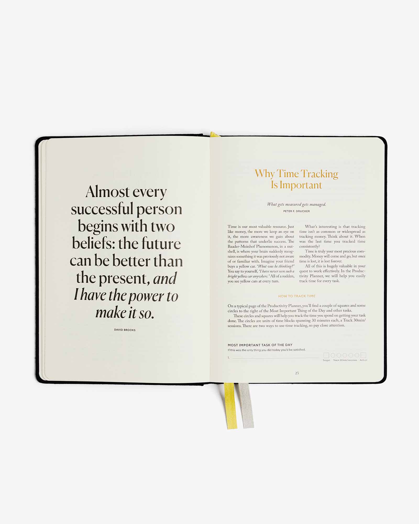 Productivity Planner - Black Intelligent Change