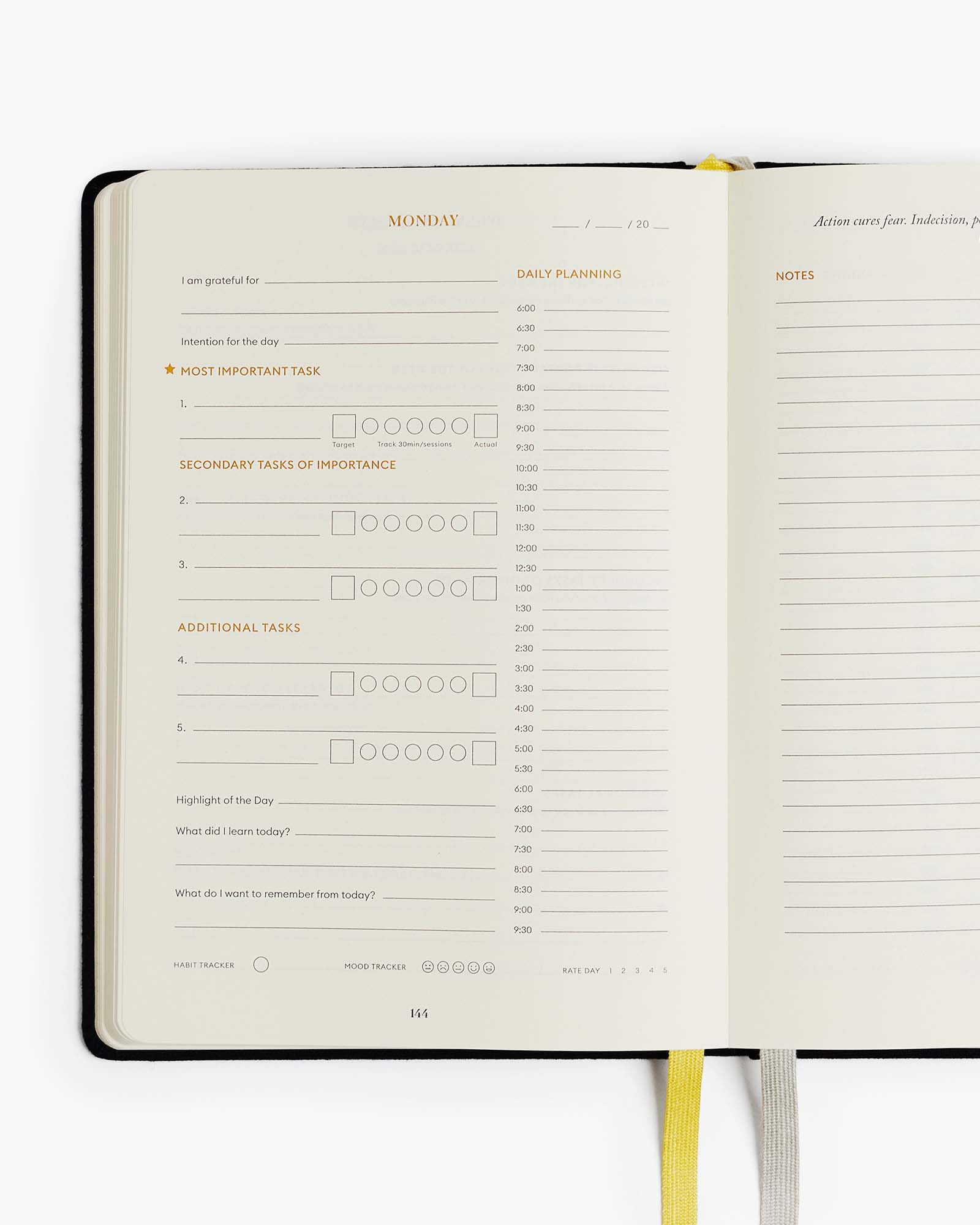 Productivity Planner - Black Intelligent Change