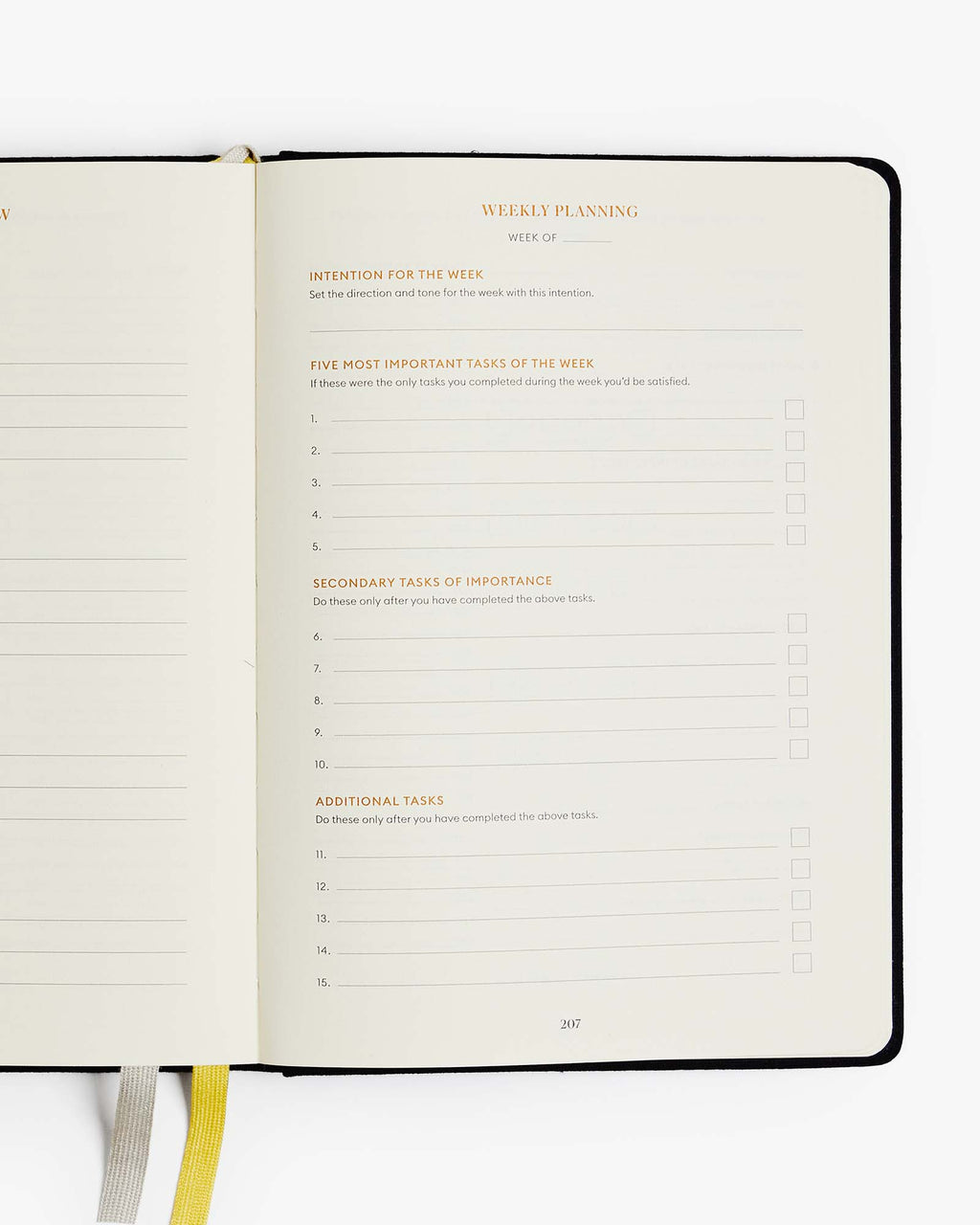 Productivity Planner - Black Intelligent Change