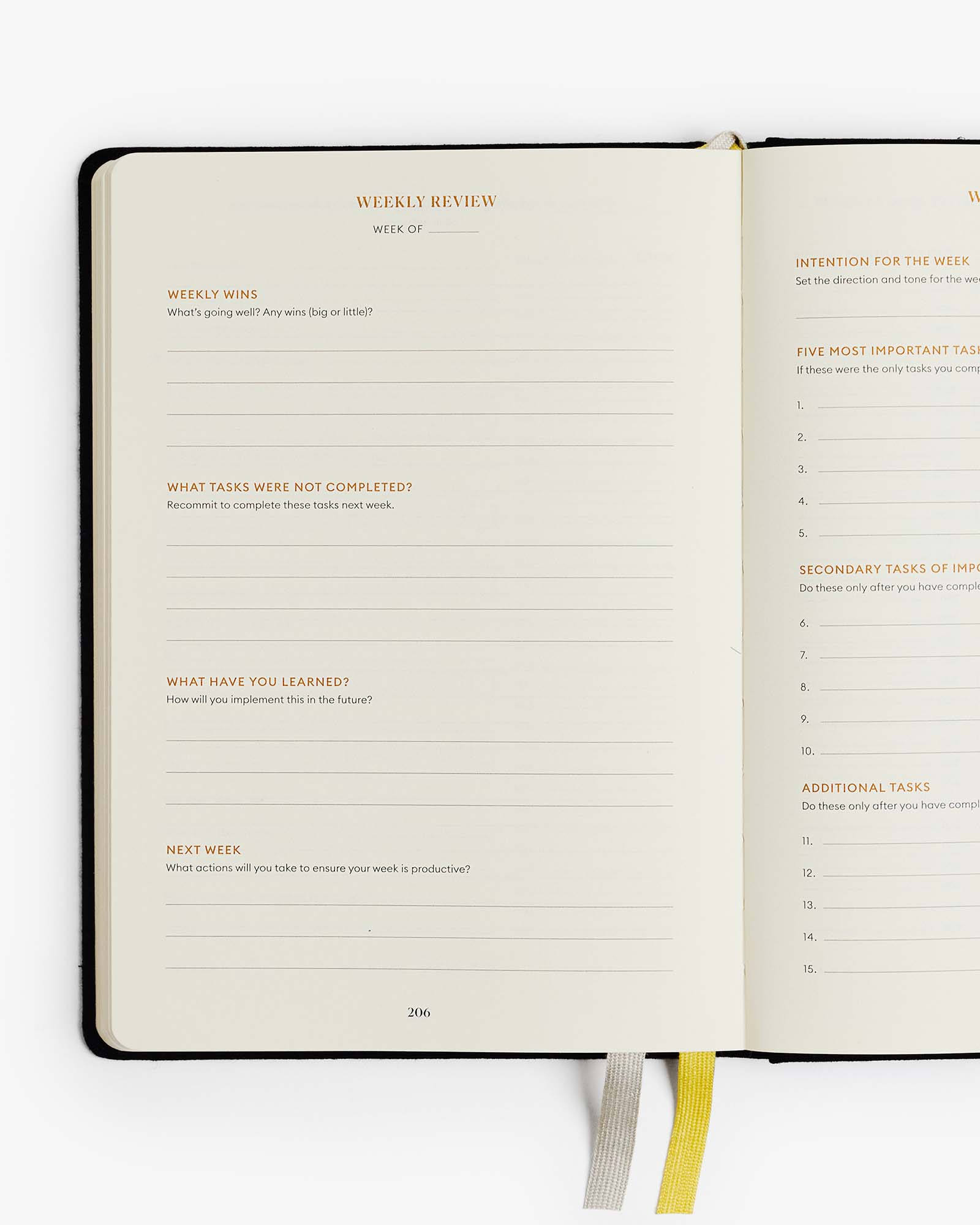 Productivity Planner - Black Intelligent Change