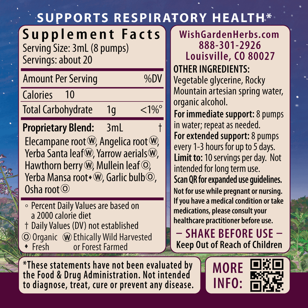 Deep Lung, Bronchial Support WishGarden Herbs