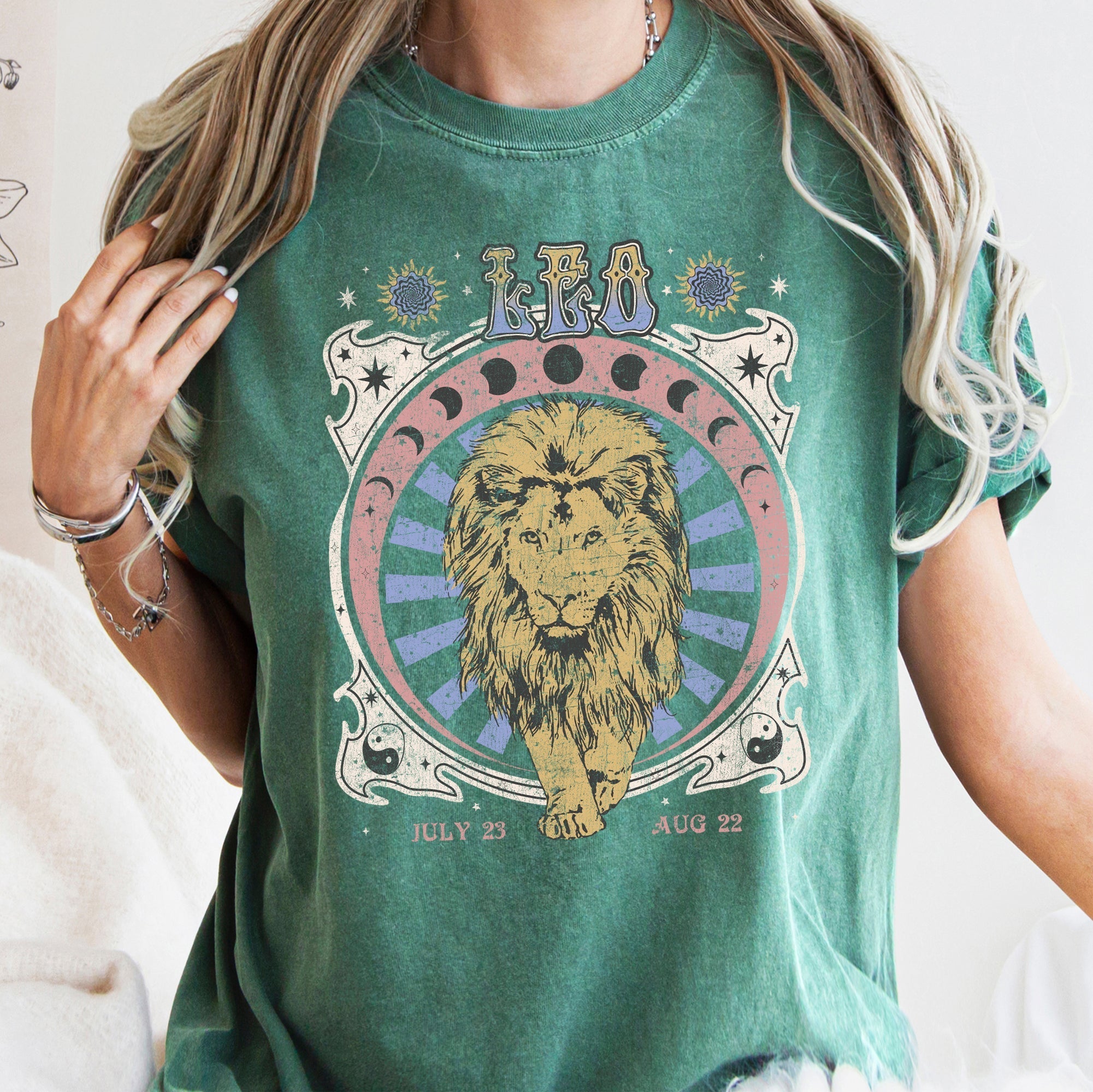 Leo Zodiac Comfort Colors Tees, Horoscope, Astrology Refinery No. 1