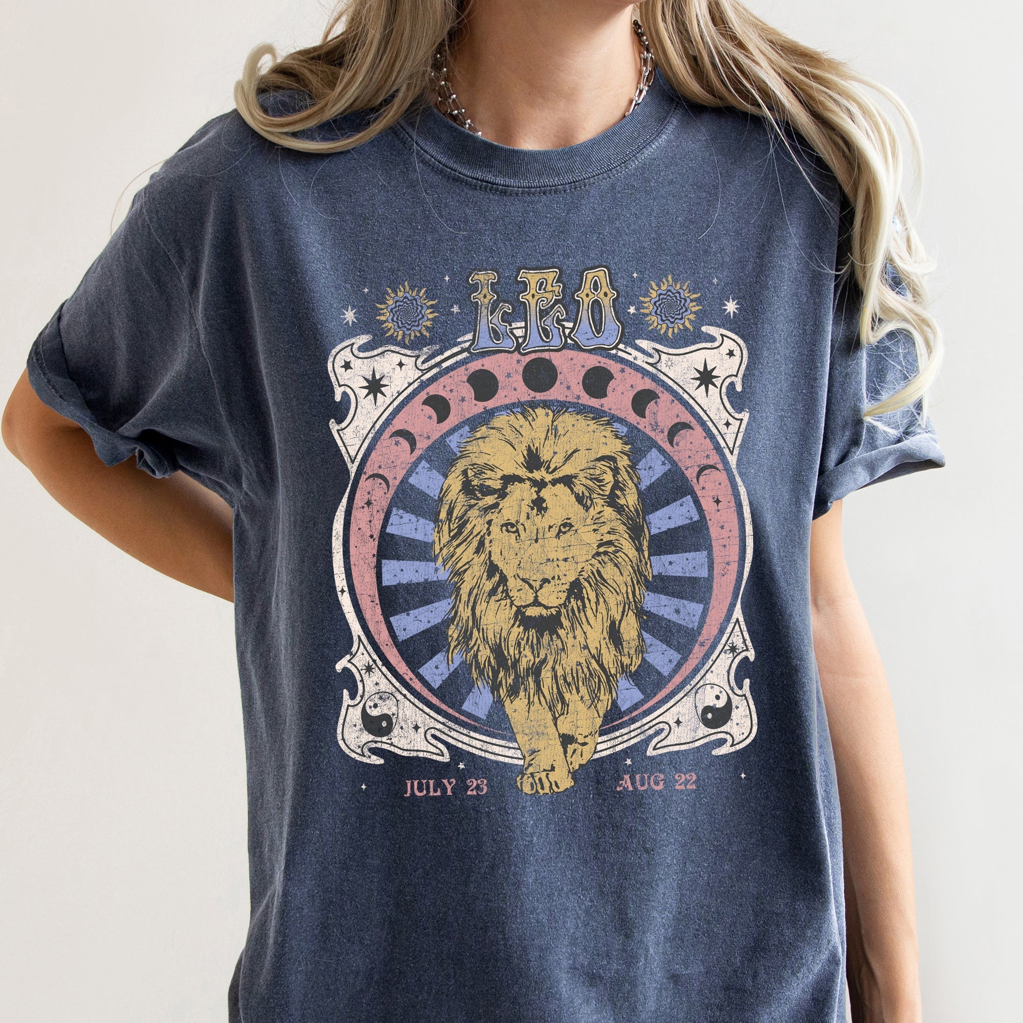 Leo Zodiac Comfort Colors Tees, Horoscope, Astrology Refinery No. 1