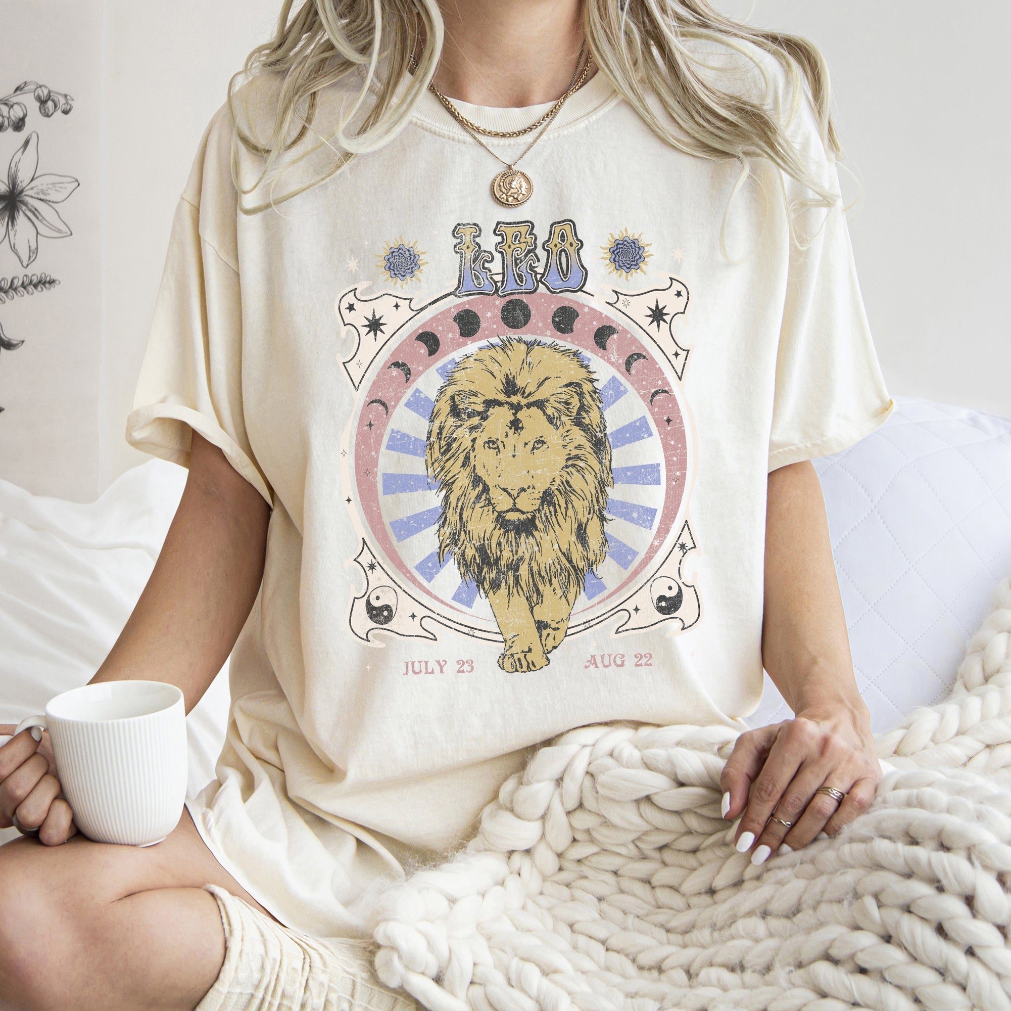Leo Zodiac Comfort Colors Tees, Horoscope, Astrology Refinery No. 1