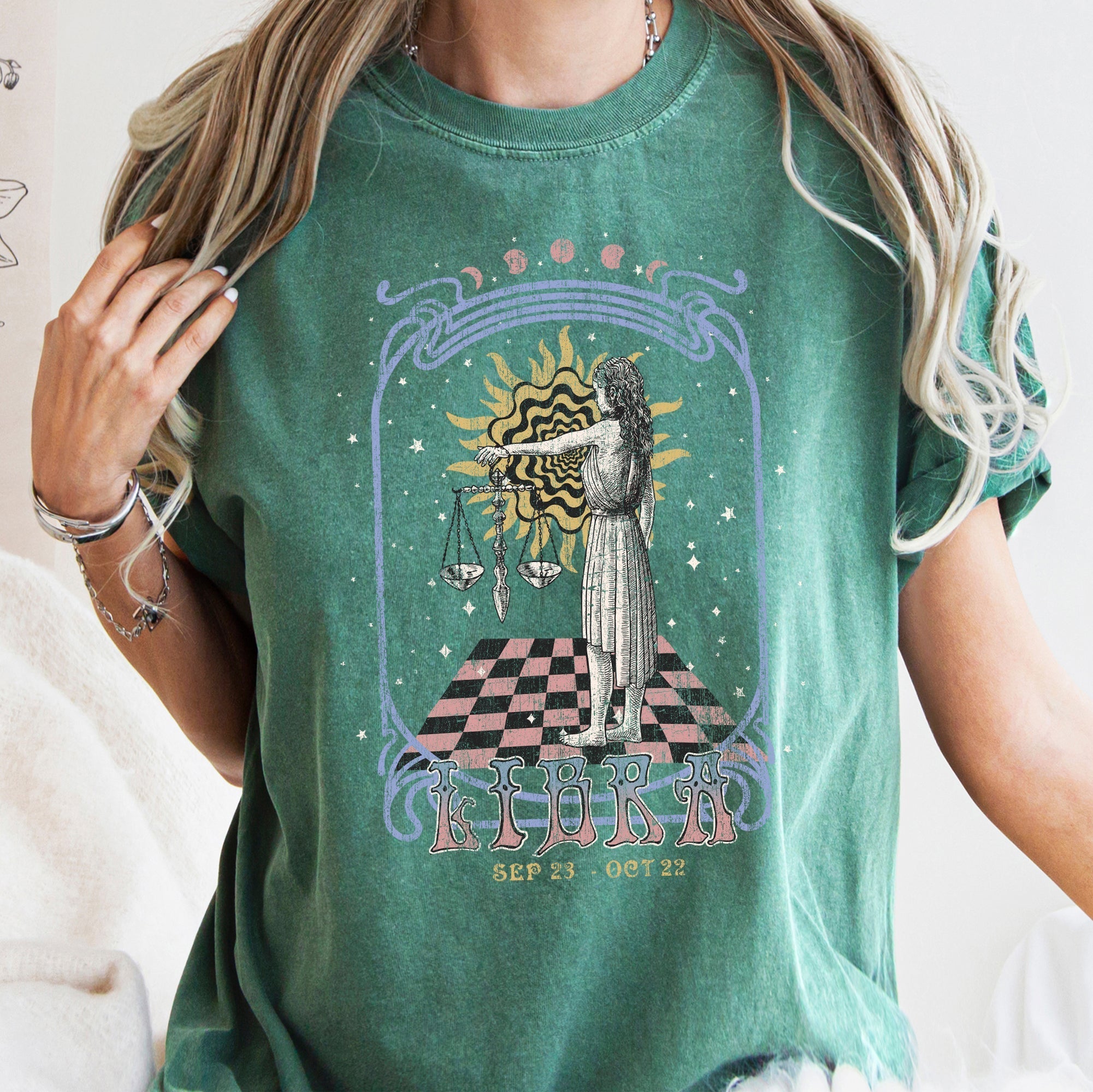 Libra Zodiac Comfort Colors Tees, Horoscope, Astrology Refinery No. 1