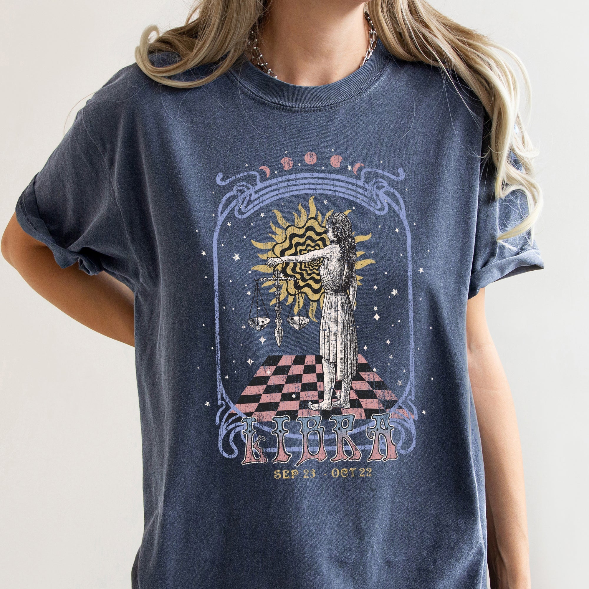 Libra Zodiac Comfort Colors Tees, Horoscope, Astrology Refinery No. 1