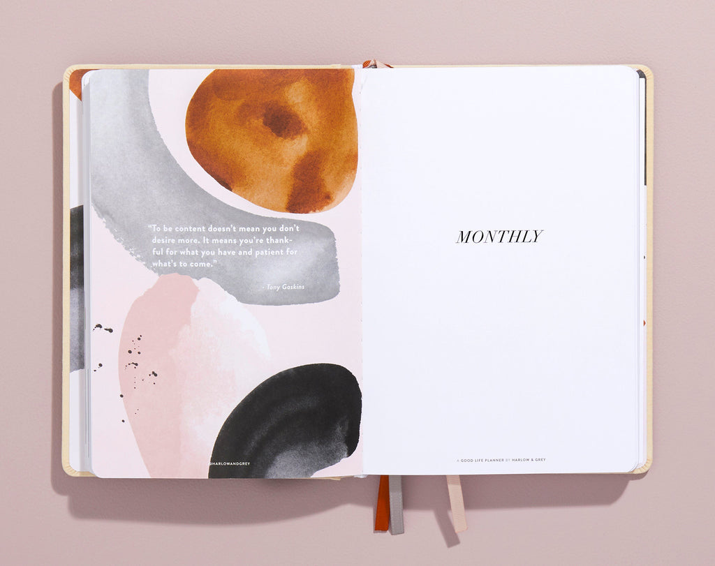 A Good Life Planner (3-months Undated Planner) Harlow & Grey
