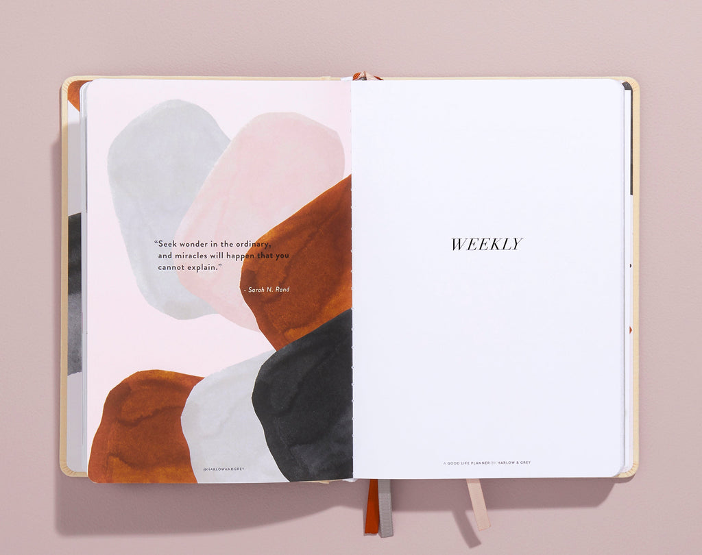 A Good Life Planner (3-months Undated Planner) Harlow & Grey
