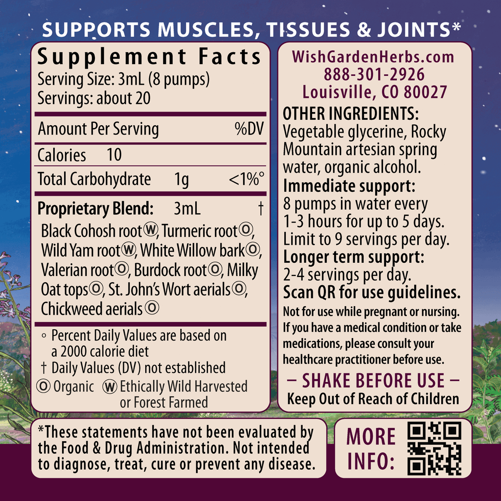 Deep Recovery, Muscular & Skeletal WishGarden Herbs