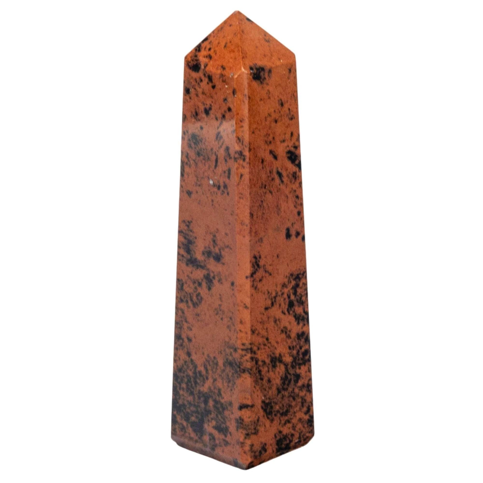 Mahogany Obsidian Crystal Tower Volcanic Glass Obelisk Crystal Destiny