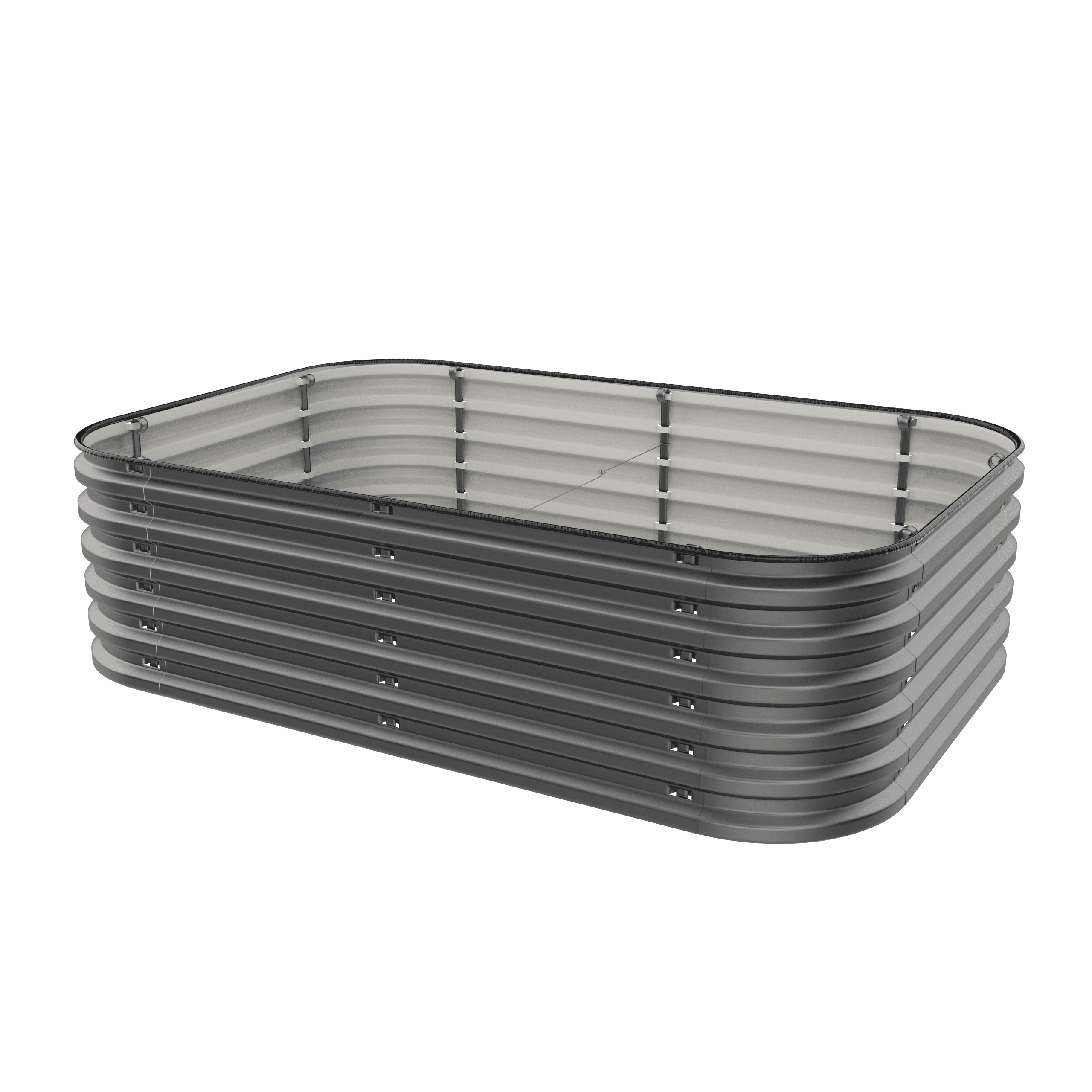 Gro-Rite "No Tools Needed" Premium Metal Raised Garden Bed Kit Gro-Rite Garden Global LLC