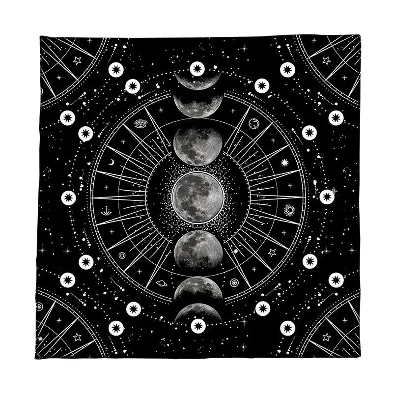 Moon Phase Altar Cloth Green Witch Creations