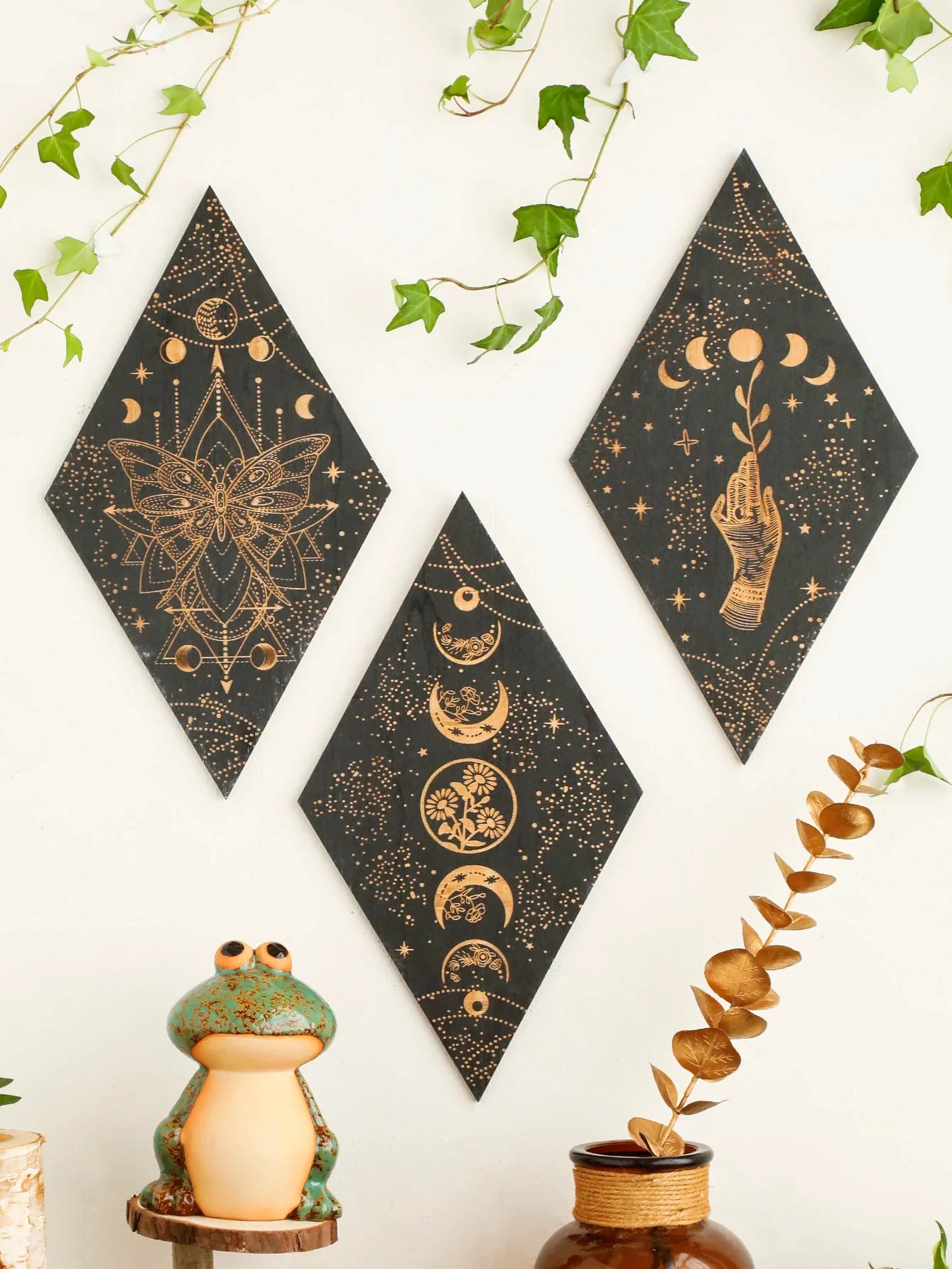 Moon Phase Wall Plaques Green Witch Creations