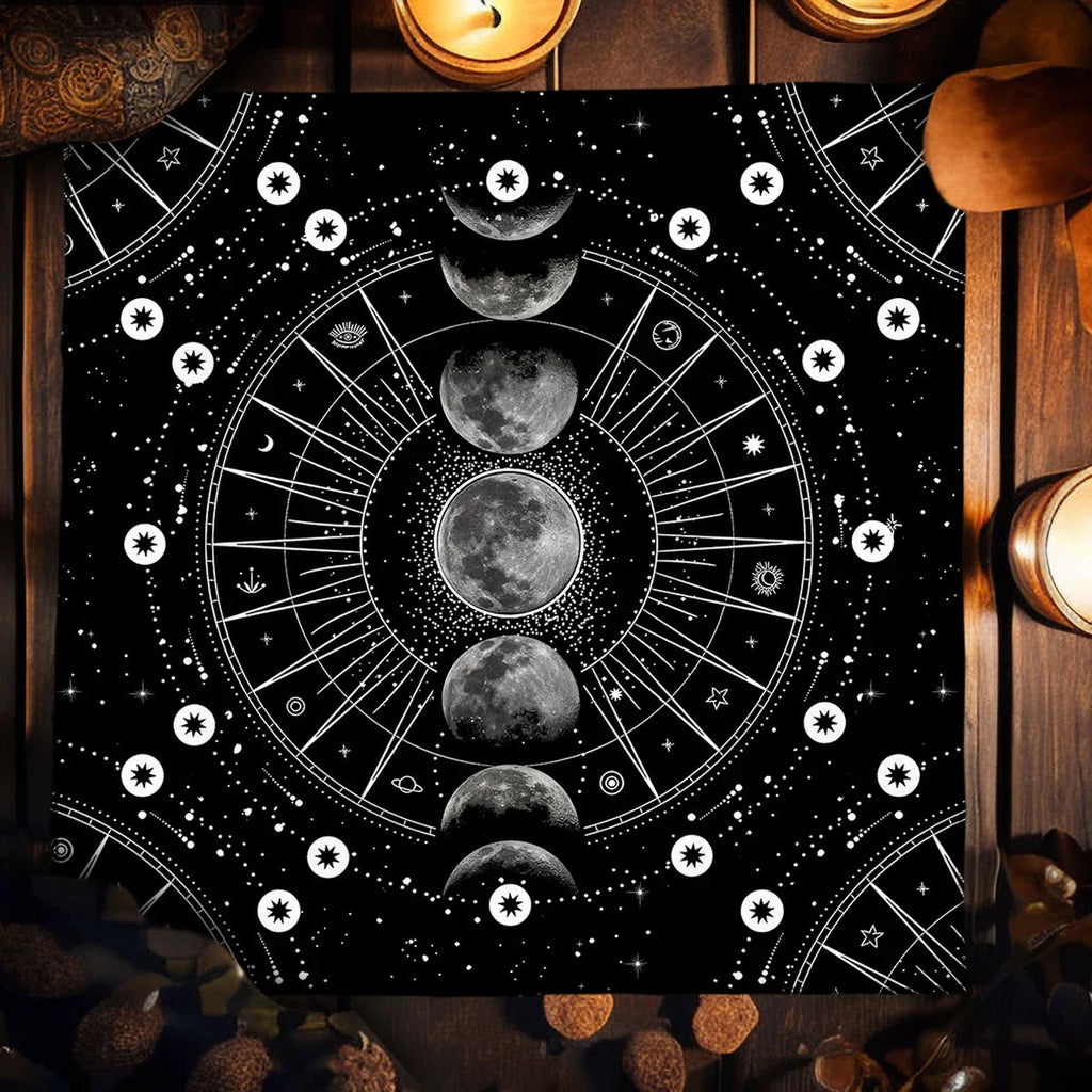 Moon Phase Altar Cloth Green Witch Creations