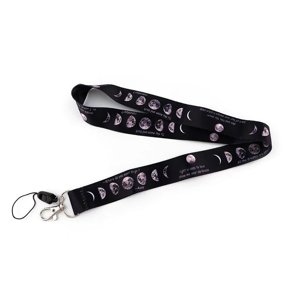 Witchy Lanyard Key Ring Badge Green Witch Creations