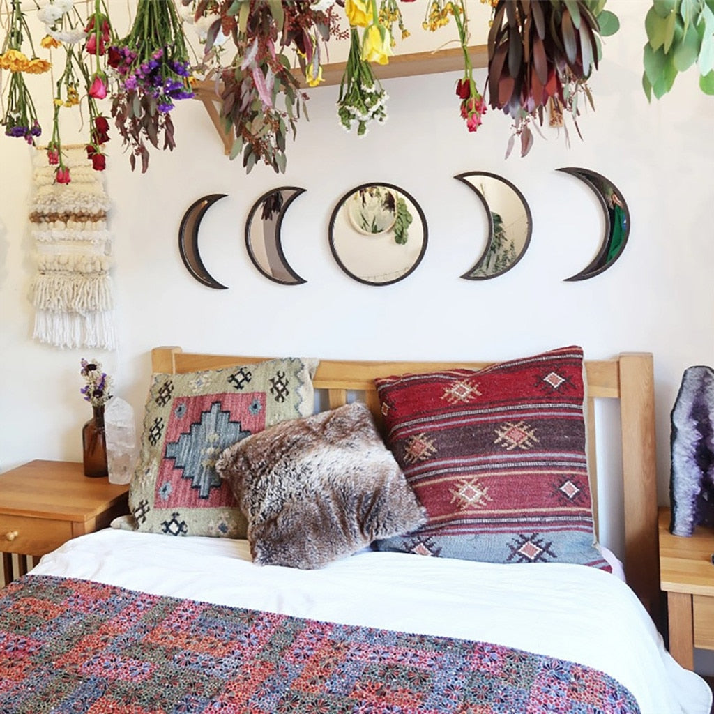 Moon Phase Wall Mirrors Green Witch Creations