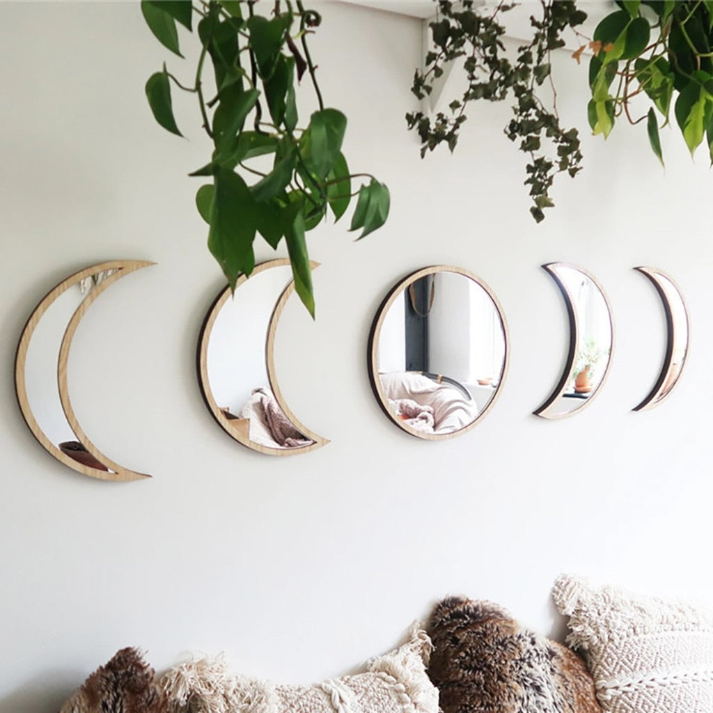Moon Phase Wall Mirrors Green Witch Creations