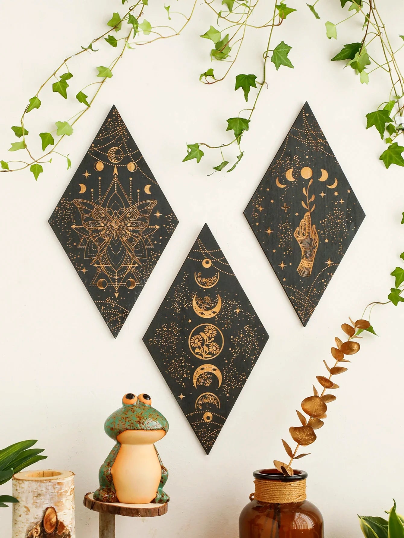 Moon Phase Wall Plaques Green Witch Creations