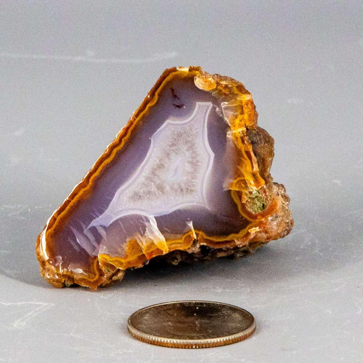 Moroccan Agate Crystal Geode Slice Polished Display Crystal Destiny